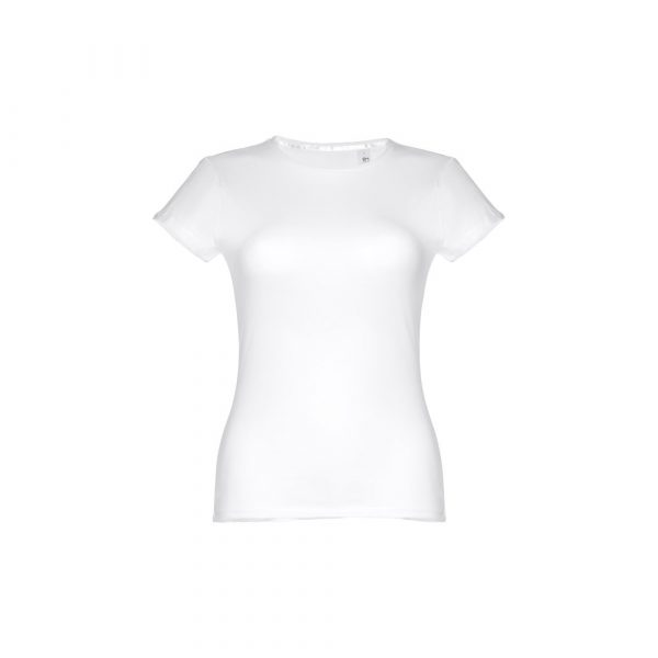 THC SOFIA WH. Damska koszulka bawełniana taliowana. Kolor biały P032311S ST-30105-W