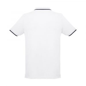 THC ROME WH. Męski slim fit polo t-shirt P033132S ST-30136-W