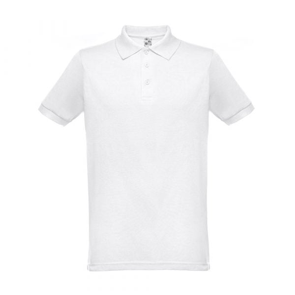 THC BERLIN WH. Męska koszulka polo z krótkim rękawem. Kolor biały P033972S ST-30175-W