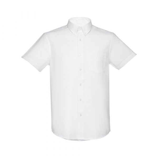 THC LONDON WH. Męska koszula oxford z krótkim rękawem. Kolor biały P034325S ST-30200-W