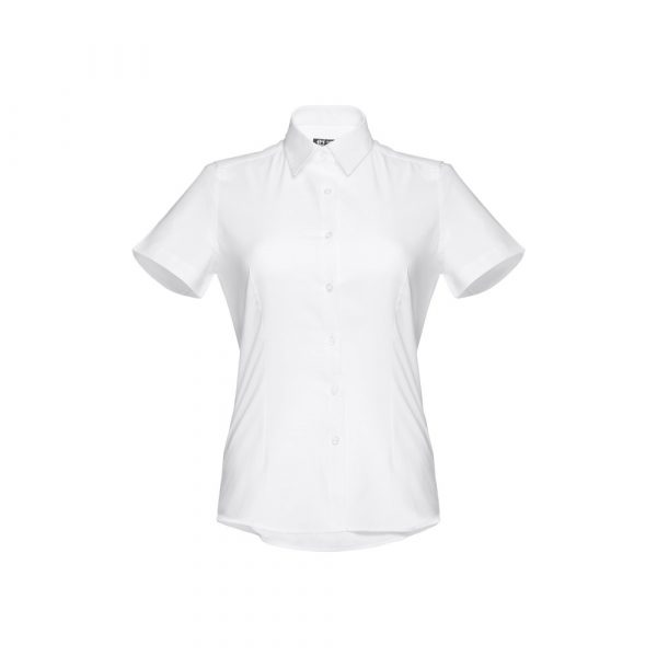 THC LONDON WOMEN WH. Damska koszula oxford z krótkim rękawem. Kolor biały P034330S ST-30201-W