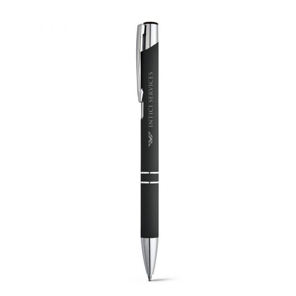 BETA SOFT. Aluminiowy długopis o gumowym wykończeniu P035184S ST-81141-W