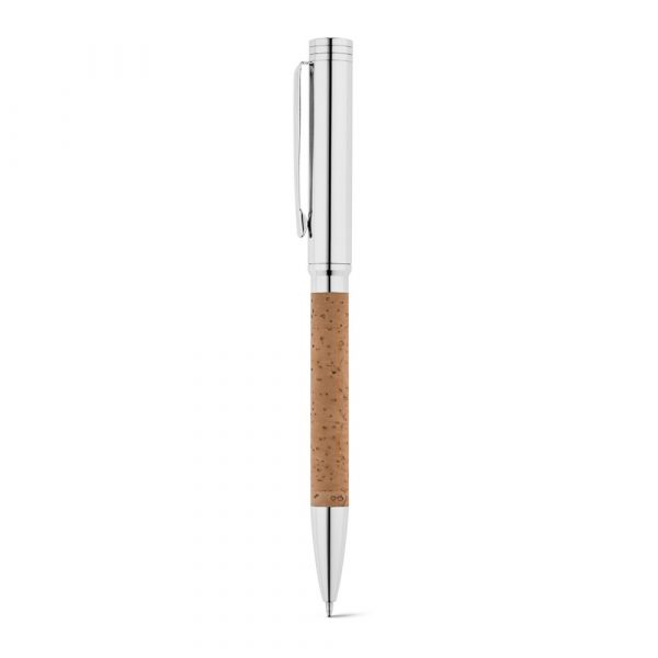 CORK. Długopis, korek i metal z mechanizmem obrotowym P035463S ST-81401-160
