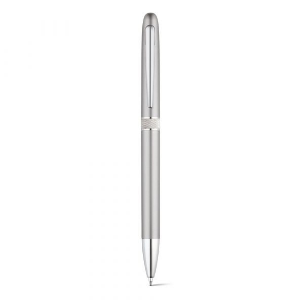 LENA. Długopis z mechanizmem obrotowym i metalowym klipsem P035661S ST-91600-W