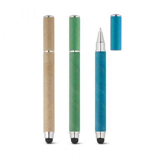 PAPYRUS. Długopis, papier kraftowy i ABS z końcówką dotykową P035675S ST-91621-W