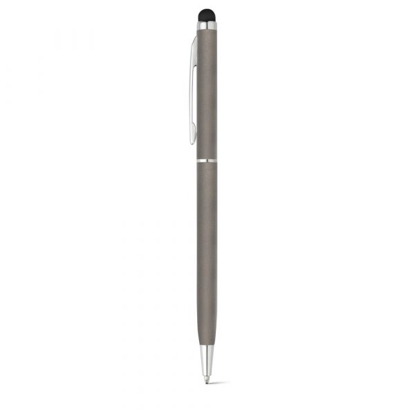 ZOE. Aluminiowy długopis z mechanizmem obrotowym i końcówką dotykową P035683S ST-91624-W
