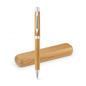 BAHIA. Bambusowy długopis z mechanizmem obrotowym P035851S ST-91820-160