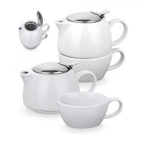 COLE. Porcelany zestaw do herbaty 2 w 1 P036901S ST-93805-106