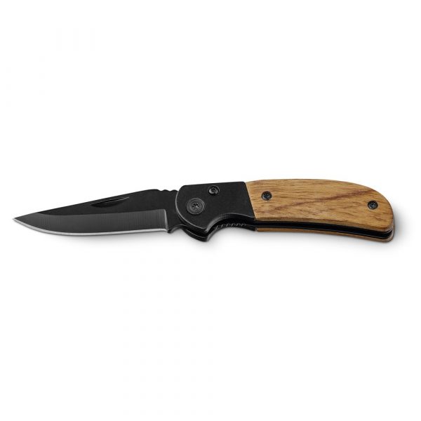 SPLIT. Nóż kieszonkowy, stal nierdzewna i drewno P037062S ST-94038-160