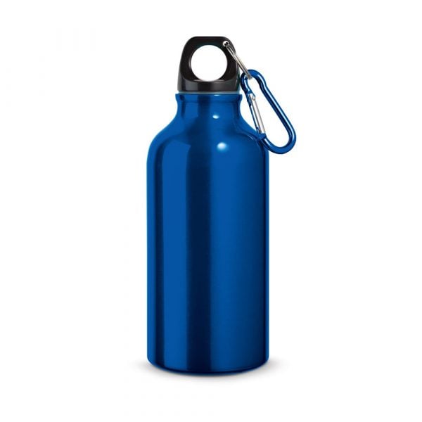 LANDSCAPE. Aluminiowa butelka sportowa z karabińczykiem 400 ml P037266S ST-94601-W