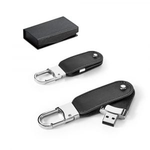 BRAGG 8GB. Pamięć USB o pojemności 8 GB z PU i karabińczykiem P037839S ST-97438-103