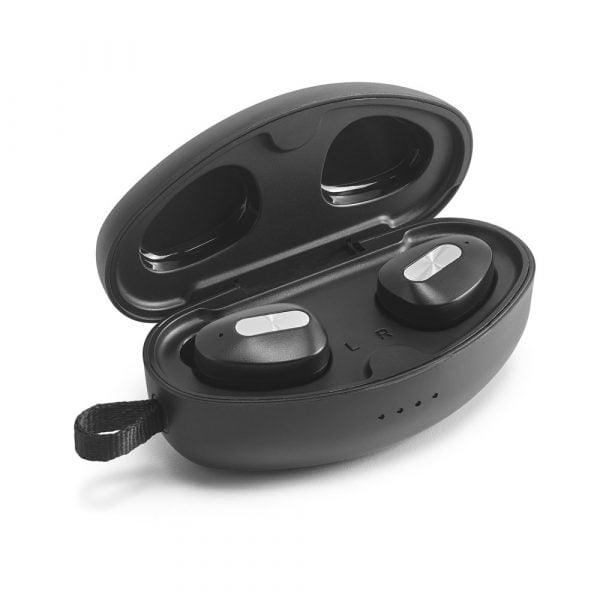 DESCRY. Bezprzewodowa ładowarka z cynku i bezprzewodowe słuchawki douszne z metalu i akrylu ABS P037889S ST-97922-107