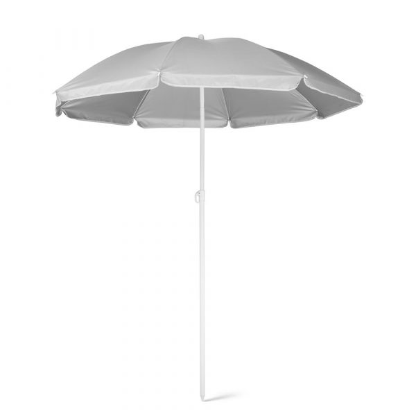 PARANA. Odchylany parasol plażowy 210T ze srebrną podszewką P038055S ST-98320-W