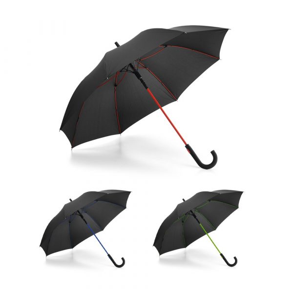ALBERTA. Poliestrowy parasol z automatycznym otwieraniem P038400S ST-99145-W