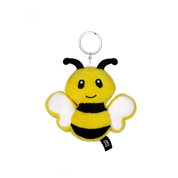 Pluszowa pszczoła RPET z chipem NFC, brelok | Zibee P010340X AX-HE795-08