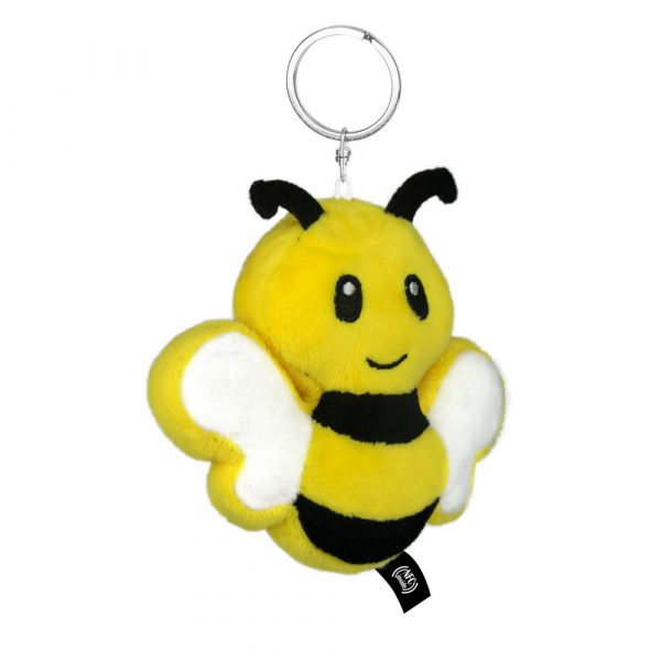 Pluszowa pszczoła RPET z chipem NFC, brelok | Zibee P010340X AX-HE795-08