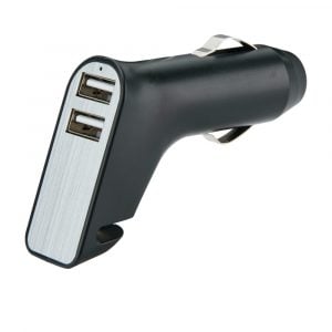 Ładowarka samochodowa USB, młotek bezpieczeństwa P007624X AX-P302.401