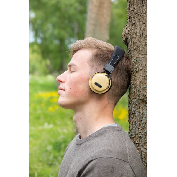 Bambusowe, bezprzewodowe słuchawki nauszne P009111X AX-P329.169