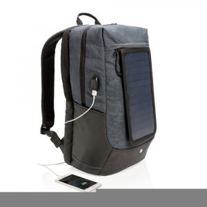 Plecak na laptopa 15,6", ładowarka słoneczna 7W Swiss Peak Eclipse P008415X AX-P762.120