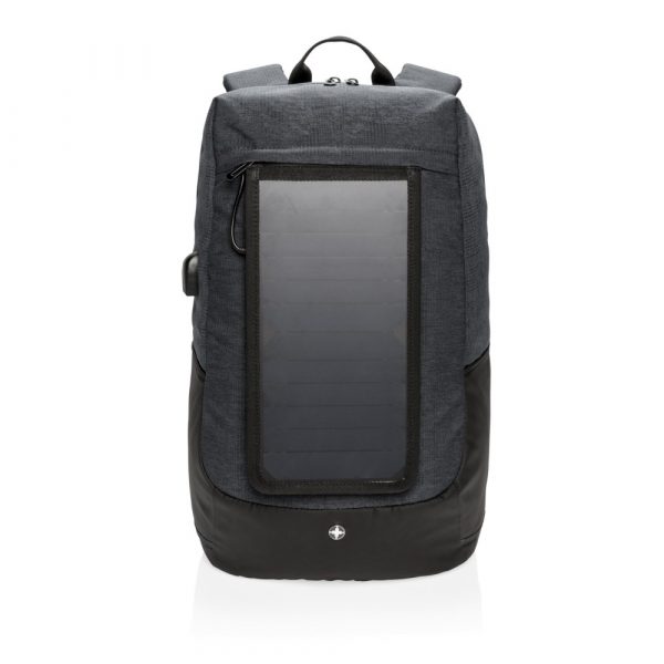 Plecak na laptopa 15,6", ładowarka słoneczna 7W Swiss Peak Eclipse P008415X AX-P762.120