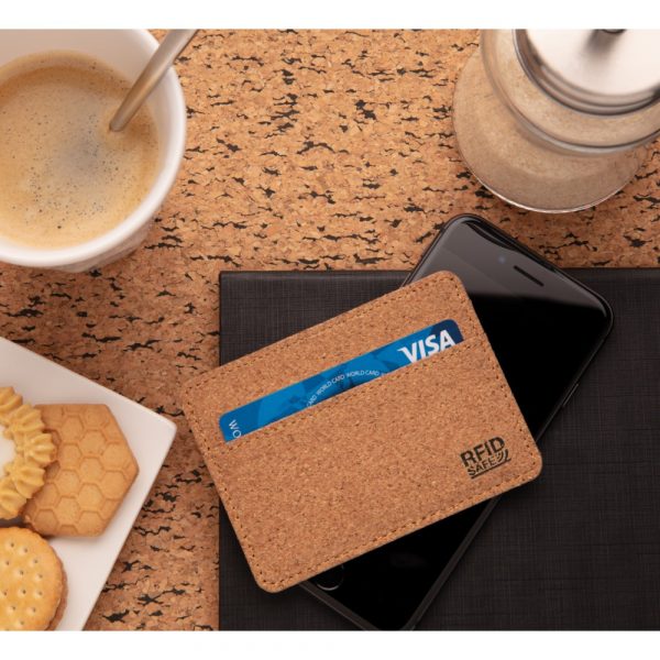 Korkowe etui na karty kredytowe, portfel, ochrona RFID P009055X AX-P820.879