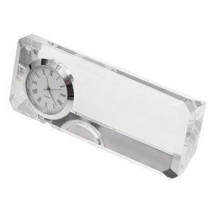 Kryształowy przycisk do papieru z zegarem Cristalino P000648R RO-R22186.00
