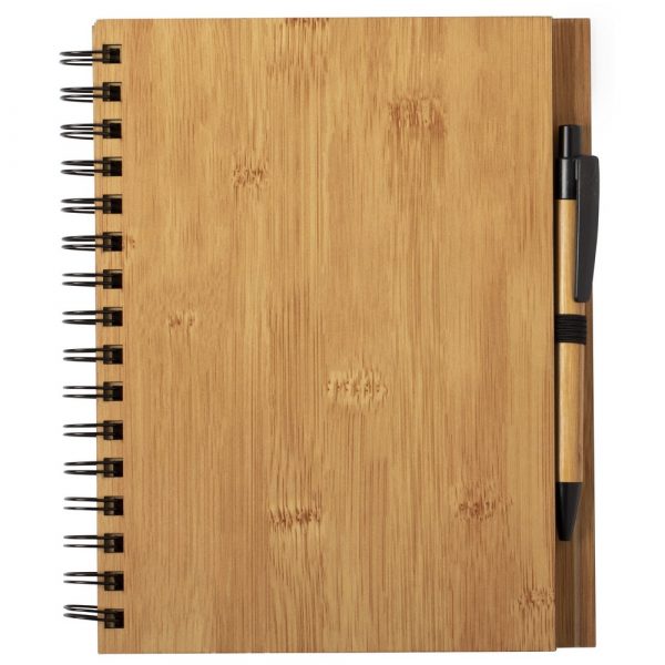 Bambusowy notatnik ok. A5 z długopisem P009252X AX-V0206-16