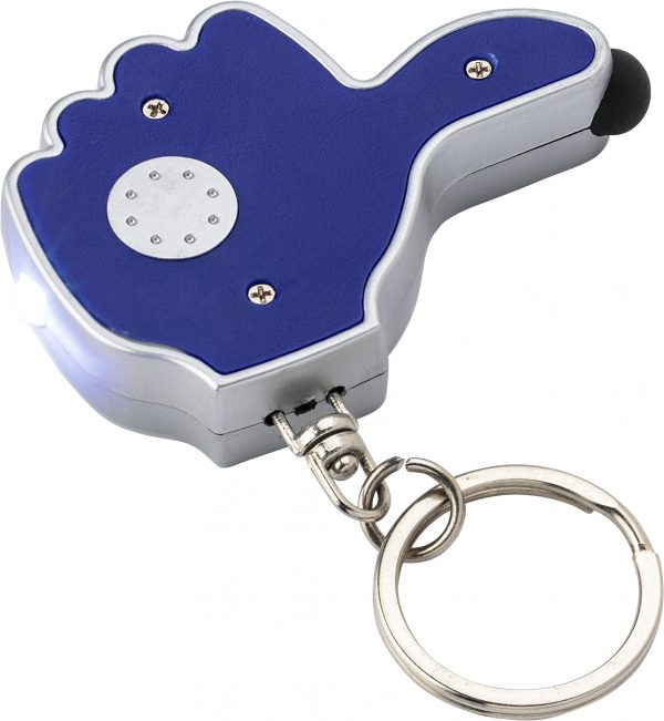 Brelok do kluczy "kciuk", lampka LED, touch pen P007536X AX-V1686-W