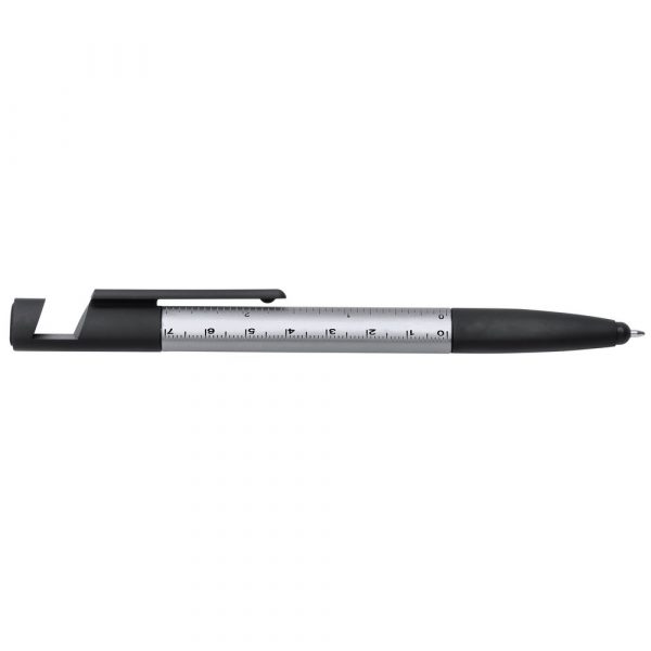 Długopis wielofunkcyjny, czyścik do ekranu, linijka, stojak na telefon, touch pen, śrubokręty P008197X AX-V1849-W