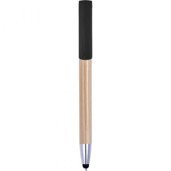 Bambusowy długopis, touch pen, stojak na telefon P008735X AX-V1929-W