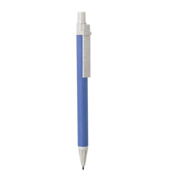 Długopis z kartonu z recyklingu, elementy ze słomy pszenicznej P009446X AX-V1978-W