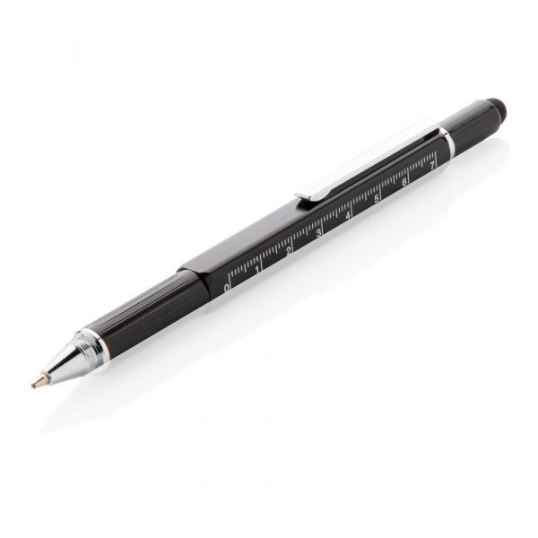 Długopis wielofunkcyjny, linijka, poziomica, śrubokręt, touch pen P010039X AX-V1996-W