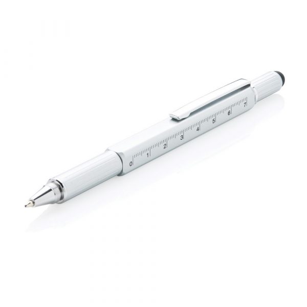 Długopis wielofunkcyjny, linijka, poziomica, śrubokręt, touch pen P010039X AX-V1996-W