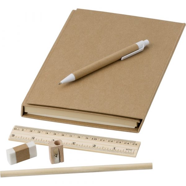 Teczka konferencyjna, notatnik, linijka, długopis, ołówki, temperówka, gumka do mazania, karteczki samoprzylepne P008747X AX-V2948-16