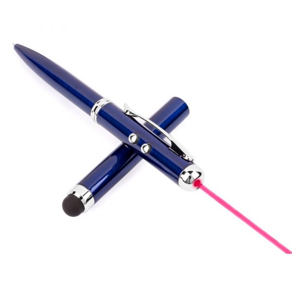 Wskaźnik laserowy, lampka LED, długopis, touch pen P006602X AX-V3459-W