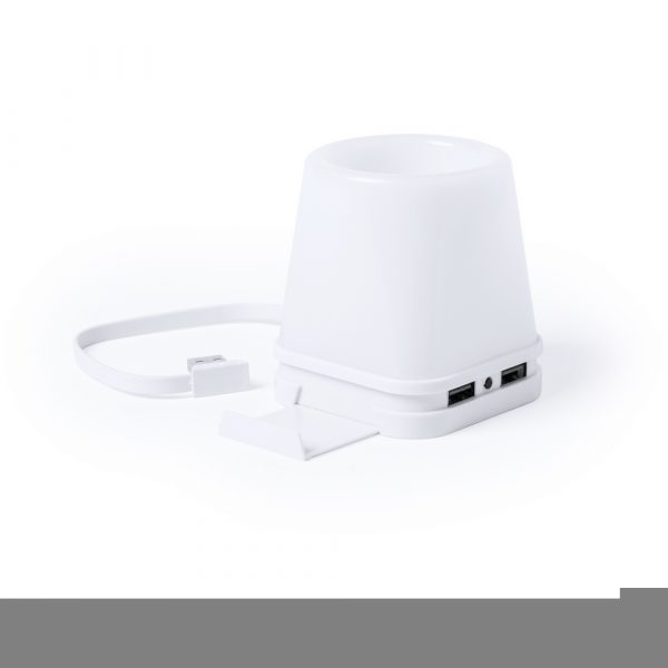 Hub USB, pojemnik na przybory do pisania, stojak na telefon, lampka LED P008522X AX-V3916-02