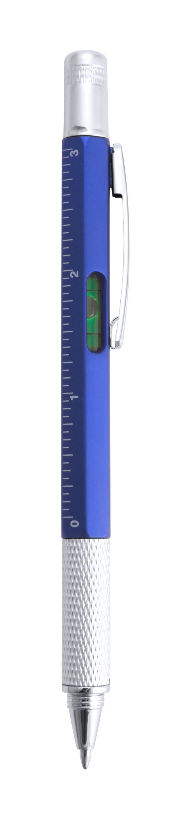Długopis wielofunkcyjny, linijka, poziomica, śrubokręt P006773X AX-V7799-W