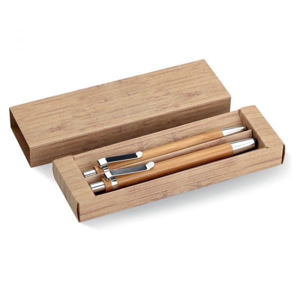 Bambusowy zestaw długopis  i o P018023O MI-MO8111-40