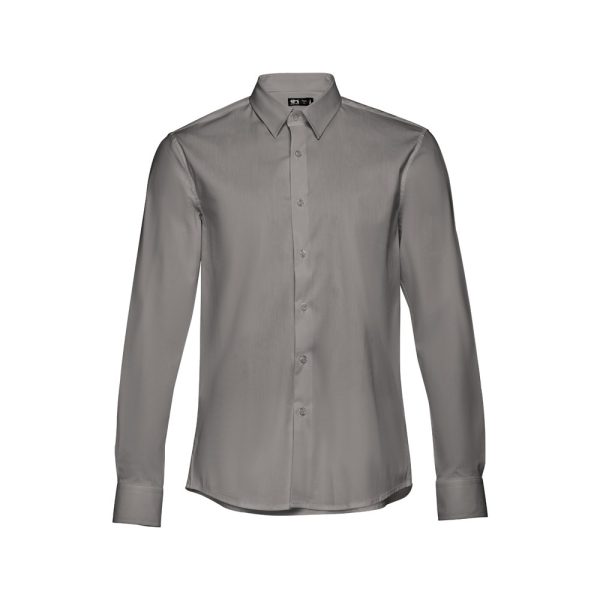 THC PARIS. Popelinowa koszula męska z długim rękawem P033363S ST-30151-W