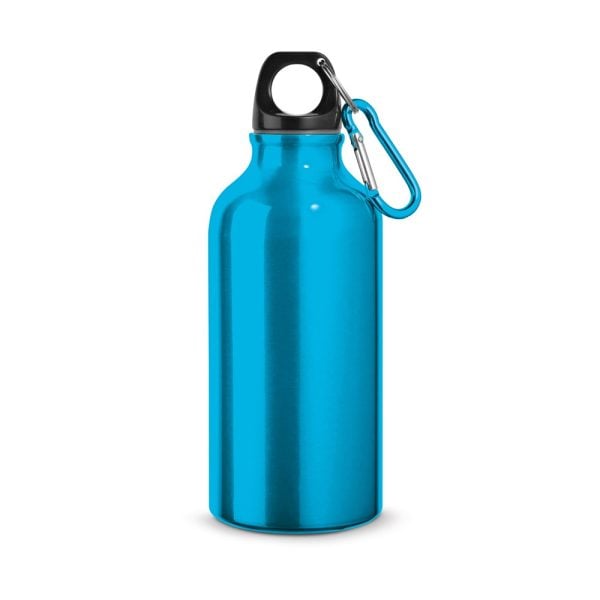 LANDSCAPE. Aluminiowa butelka sportowa z karabińczykiem 400 ml P037266S ST-94601-W