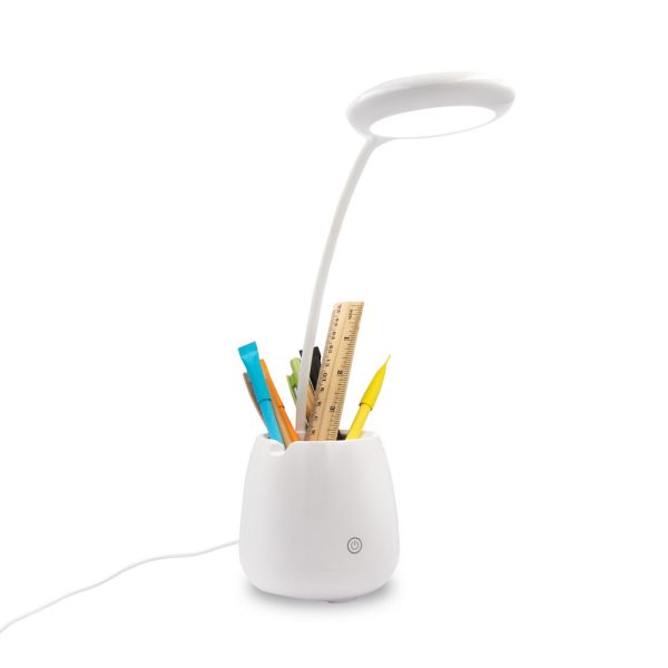 Lampka na biurko, głośnik bezprzewodowy 3W, stojak na telefon, pojemnik na przybory do pisania | Asar P038966X AX-V0188-02