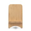 Składana bambusowa ładowarka bezprzewodowa 10W B'RIGHT, stojak na telefon | Barbra P038967X AX-V0189-17