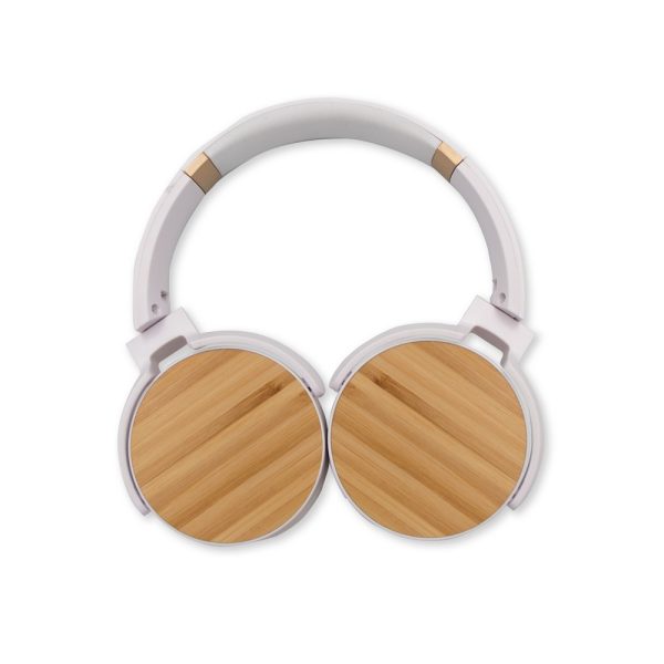 Składane bezprzewodowe słuchawki nauszne, bambusowe elementy | Hollie P038968X AX-V0190-02