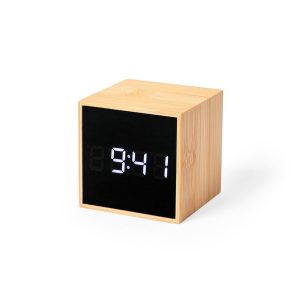 Bambusowy zegar na biurko, budzik P039283X AX-V8310-18