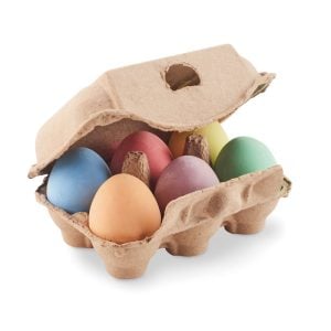 6 kredowych jajek w pudełku P039817O MI-MO6479-13