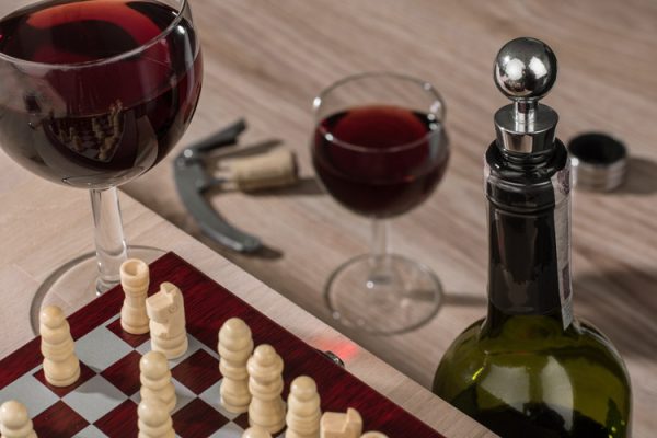 Zestaw do wina z szachami TREBB P002033A AS-17552