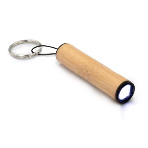 Bambusowy brelok do kluczy, lampka 1 LED P042576X AX-V7233-17