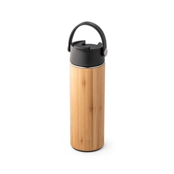 LAVER. Butelka termiczna z bambusa, stali nierdzewnej i PP 440 ml P043850S ST-94257-103