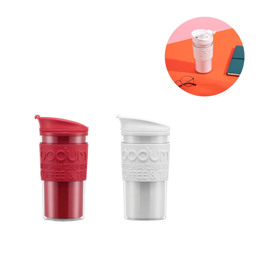 TRAVEL MUG. kubek podróżny 350ml P044909S ST-34836-W