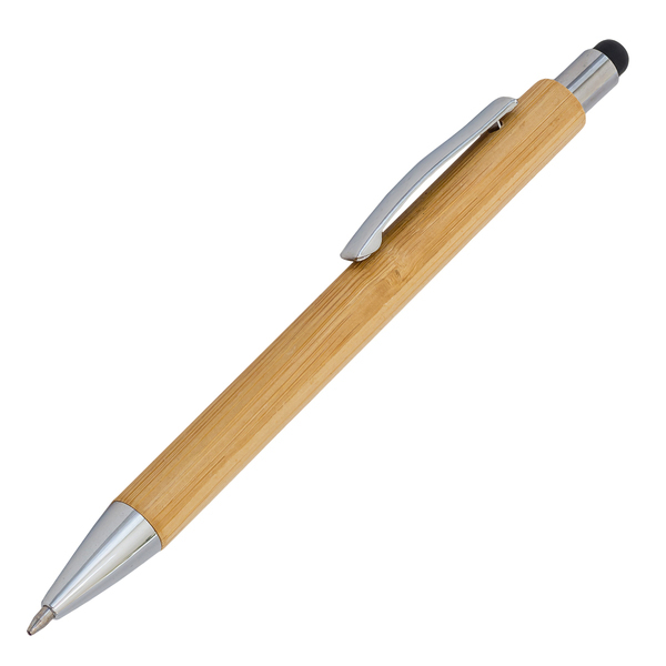 Bambusowy długopis i latarka w pudełku Pelak P046934R RO-R02319.13